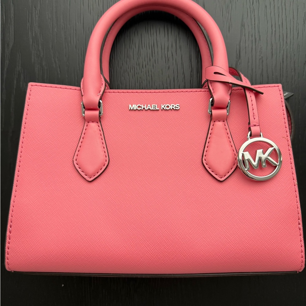 Michael Kors Pink Satchel Saffiano Leather Structured